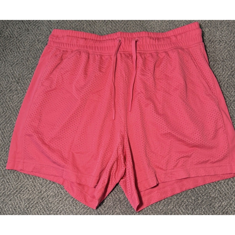 Athletic Works Women Pink Perforated Athletic Shorts Size S